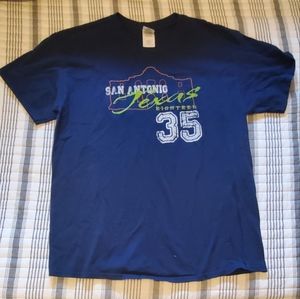 Large, Navy Blue, Gildan San Antonio Shirt